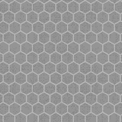Sweet Bees - 1769-90 - Gray Honeycomb - Henry Glass Co