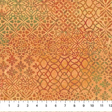 Marrakech - 26819-54 - Patchwork Ochre Multi - Northcott Fabrics
