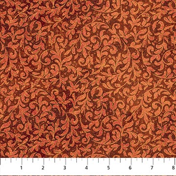 Marrakech - 26821-58 - Scroll Rust - Northcott Fabrics