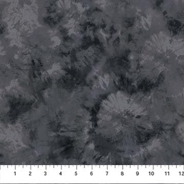 Vivian - 26829-98 - Tossed Blossoms Dark Gray - Northcott