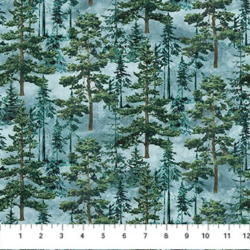Eagle Pass - 27673-44 - Packed Trees - Northcott Fabrics