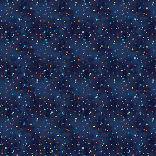 Blast off - 2790-77 Navy Stars - Blank Quilting