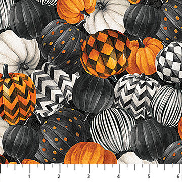 Spellbound - 28138-99 - Packed Pumpkins - Northcott Fabrics