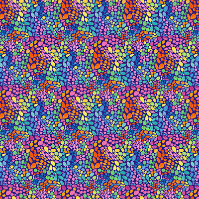 Joy of Color - 2868-77 Blue - Abstract Dots - Blank Quilting