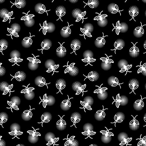 Let's Glow Crazy - 3960G-99 - Honey Bees - Blank Quilting