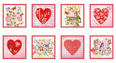 Be Mine - 485-28 Multi - 10" Blocks - Henry Glass Fabrics