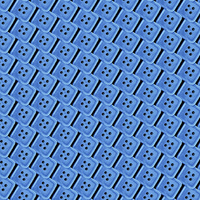 Just Sew Happy - 495-79 Blue - Set Square Buttons - Henry Glass Fabrics