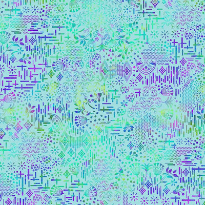 Hummingbird Messenger - 8107-17 Lt. Blue - Garden Texture - Studio E Fabrics