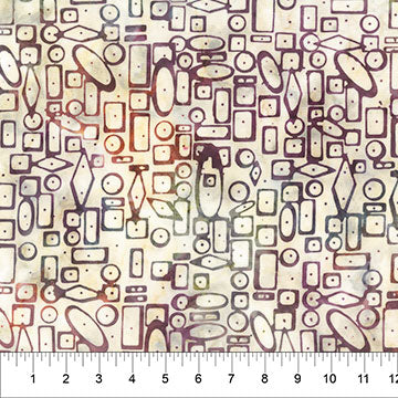 Quilting is My Voice - 83141-14 - Geometric Dots Creme - Northcott Fabrics