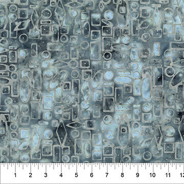 Quilting is My Voice  - 83141-91 - Geometric Dots Dove - Northcott Fabrics