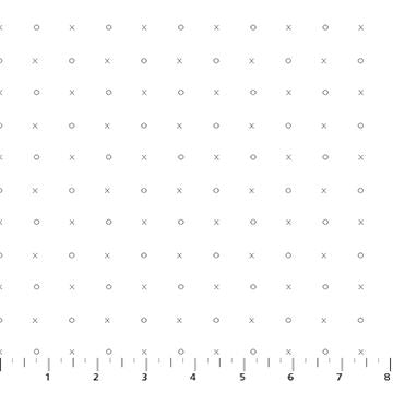 Dovetail - 92038-10 - gray on white X and Os - Figo Fabrics
