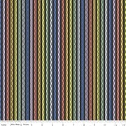 New Box of Crayons - C16512-Black - Stripe Black - Riley Blake Designs