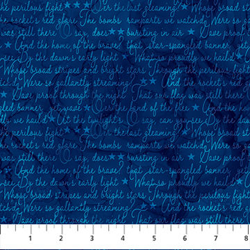 Patriot  - DP25547-48 - Blue Phrases - Northcott Fabrics