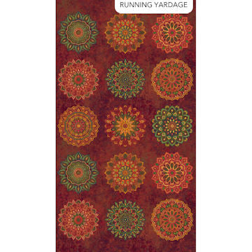 Marrakech - DP26817-24 - Red Multi - Mandela Blocks - Northcott Fabrics
