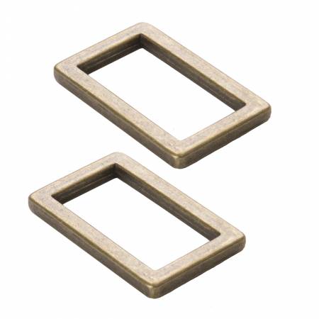 Rectangle Rings - 1" - Antique Brass