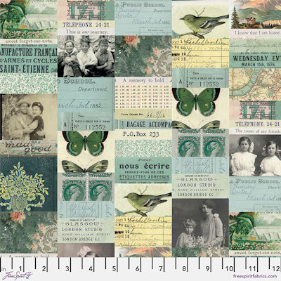 Teal Palette - PWTH270.teal - Teal Collage - FreeSpirit Fabrics