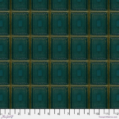 Teal Palette - PWTH274.teal - Teal Tiles - FreeSpirit Fabrics