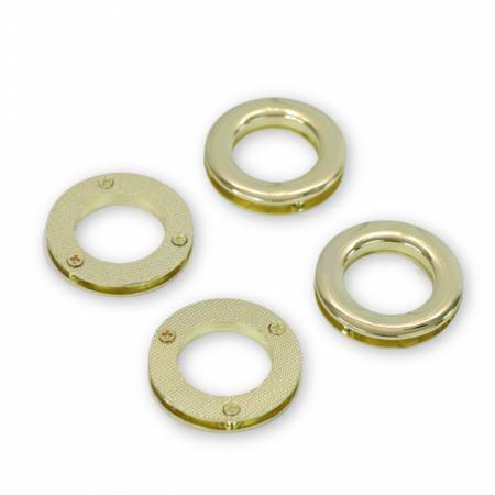 Four Screw Together Grommets 1" Gold