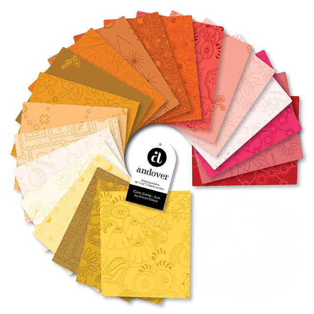 Color Camp Sun colorway by Alison Glass for Andover Fabrics