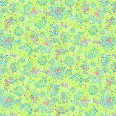 Prism - CD2841 Green - Mini Medallions - Timeless Treasures
