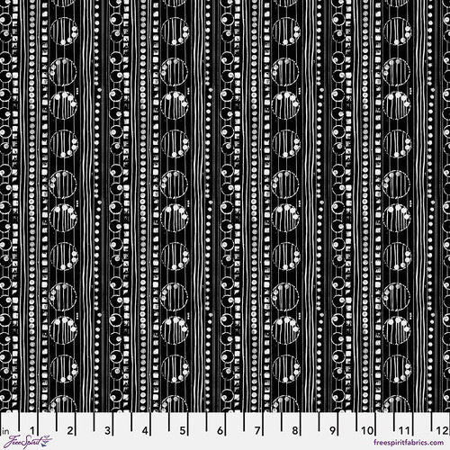 Cool Breeze - PWKP047.Black Stratus Black - Free Spirit Fabrics