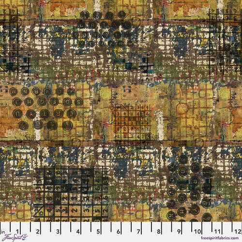 Storyboard PWSE005.amber - Type - Amber - Free Spirit Fabrics