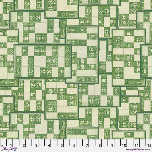 Green Palette - PWTH266.green - Numbers - FreeSpirit Fabrics