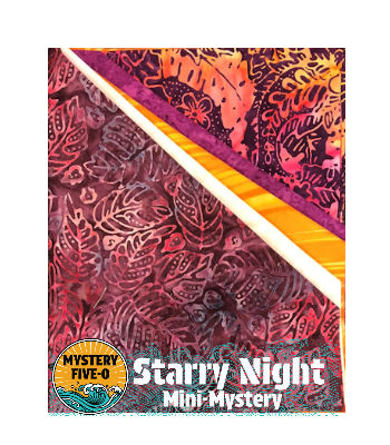 Starry Night Mystery Kit - Purple Pink Batik