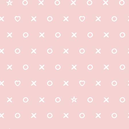 Don't Forget to Dream - 18079-Pink Rainbow Hearts Flannel - 3 Wishes