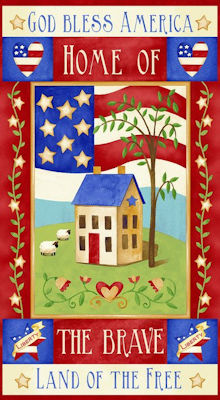 Land of the Free 1826P-87 Panel - Henry Glass Fabrics