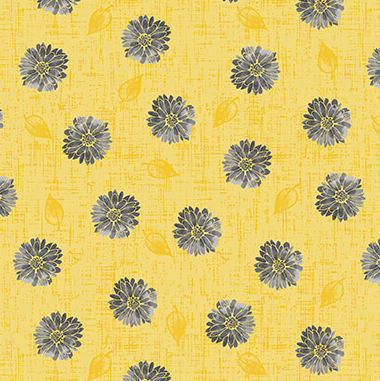 Mellow Yellow - 1968-44 Mini Daisies Yellow - Blank Quilting