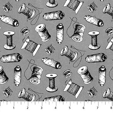 Sewing is My Happy Place - 24220 94 Spools - Northcott Fabrics