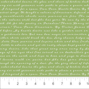 Bloom - 25198-74 Words on Green - Northcott