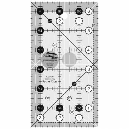 Creative Grids 3 1/2" x 6 1/2" ruler