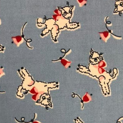 1803-98597 Lambs on Blue - Wilmington Fabrics