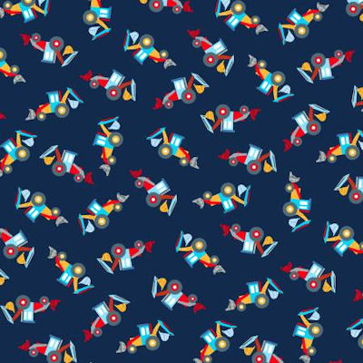 Work Zone - Navy bulldozer - 52266-2 - Windham