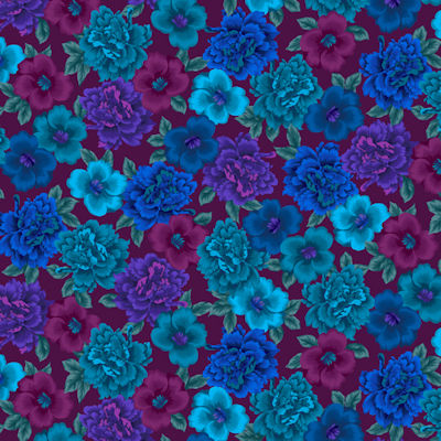 Noble Menagerie 5618-75 Med Floral - Studio E Fabrics