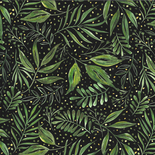 Moody Bloom 8445-12D Black - Moda Fabrics