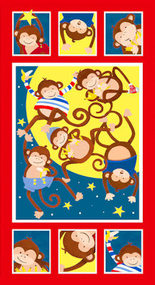 Monkey Business - Panel - Q9318P-87 - Henry Glass Fabrics