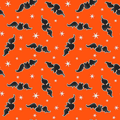 Tossed Bats on Orange - 9537G-39 - Here We Glow