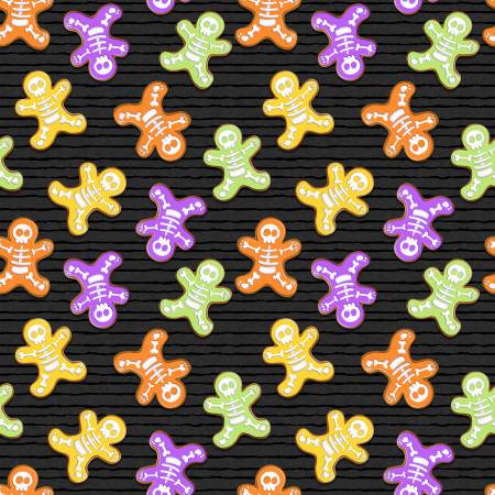 9602G-99 Black Skeleton Bones - Glow Ghosts