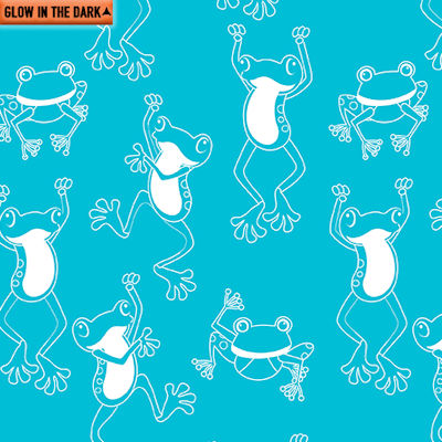 Toadally Cool Hop To It Turquoise 9830GL-84 - Benartex