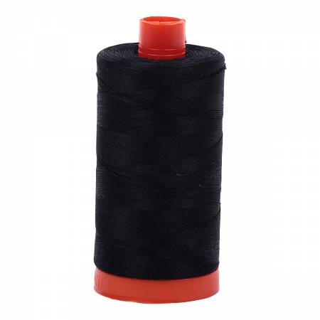 A1050-2692 Black Aurifil 50wt thread