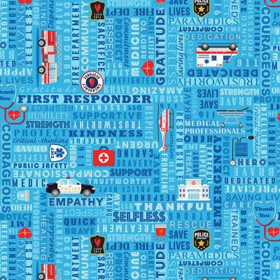 C8420-Blue First Responders - Everyday Heroes - Timeless Treasures