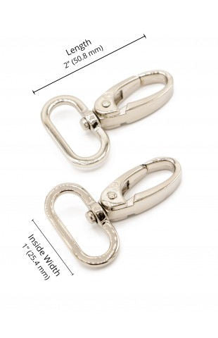 Swivel Snap Hook - 1" - Nickel