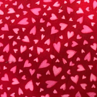 Key to My Heart - Hearts on Red - 9885-88 - Henry Glass