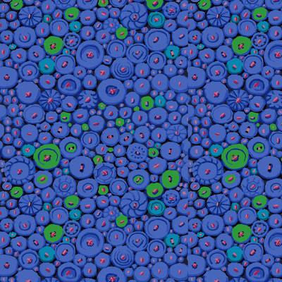 Kaffe Fassett Collective Spring 2021 PWGP182-Blue Free Spirit Fabrics