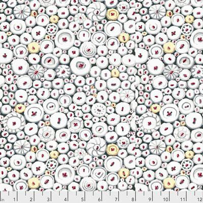 Kaffe Fassett Collective Spring 2021 PWGP182-White Free Spirit Fabrics