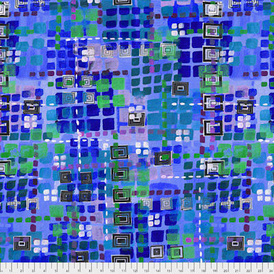 Dance Moves - Line Dance - PWKP009.Blue - Free Spirit Fabrics