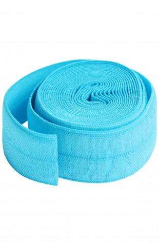 Fold-over Elastic, 20mm - Parrot Blue